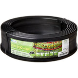 Suncast 20 ft. Plastic Landscape Edging Roll for Garden, Flower Beds, and Lawn, Black