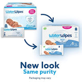 WaterWipes Biodegradable Original Baby Wipes, 99.9% Water Based Wipes, Unscented & Hypoallergenic for Sensitive Skin, 60 Count (Pack of 12) - Packaging May Vary