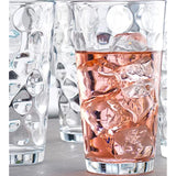 Attractive Set of 10 Drinking Glasses, Clear Heavy Base Tall Bar Beer Glasses,