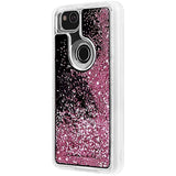 Case-Mate - Google Pixel 2 Case - Waterfall - Liquid Glitter Case - Protective Design for Pixel 2 - Rose Gold