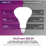 Philips LED Dimmable BR30 Light Bulb: 650-Lumen, 2700-Kelvin, 11-Watt (65-Watt Equivalent) E26 Base, Frosted, Soft White, 3-Pack
