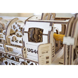 UGears Locomotive with Tender 3D Wooden Model Self Assembling Best Adult and Teens Gift