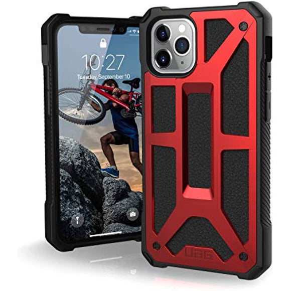 UAG Designed for iPhone 11 Pro [5.8-inch Screen] Monarch Feather-Light Rugged [Crimson] Military Drop Tested iPhone Case