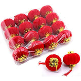 TA BEST Red Lantern 16 Pcs Lucky Hanging Lanterns Decoration New Year Wedding Party Hang Mini Lanterns for Chinese Spring Festival Celebration(2.36"x2.16")