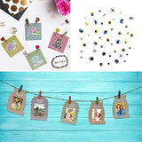 Pickme Craft Decor Set - 70 Pcs Decorative Elements for Art and Craft Projects. Glitters, Sequins, Mini-Clothespins, Beads, Stars, Hearts and More - Perfect Addition to Your Pickme Crafting Box #6