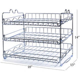 Stackable Can Rack Organizer, Storage for 36 cans - Great for the Pantry Shelf, Kitchen Cabinet or Counter-top. Stack Another Set on Top to Double Your Storage Capacity. (Chrome Finish), Standart