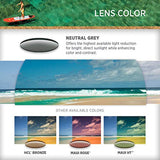 Maui Jim Mavericks w/ Patented PolarizedPlus2 Lenses Polarized Lifestyle Sunglasses, Silver/Neutral Grey Polarized, Medium