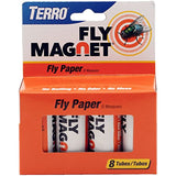 TERRO T518 Fly Magnet Sticky Fly Paper Fly Trap, 8 pack