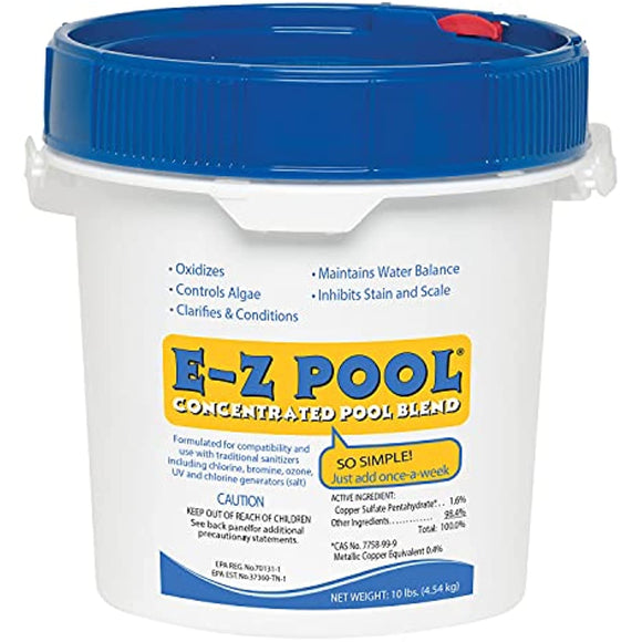 E-Z Pool Weekly All in 1 Concentrated Outdoor Swimming Pool Care Solution Blend