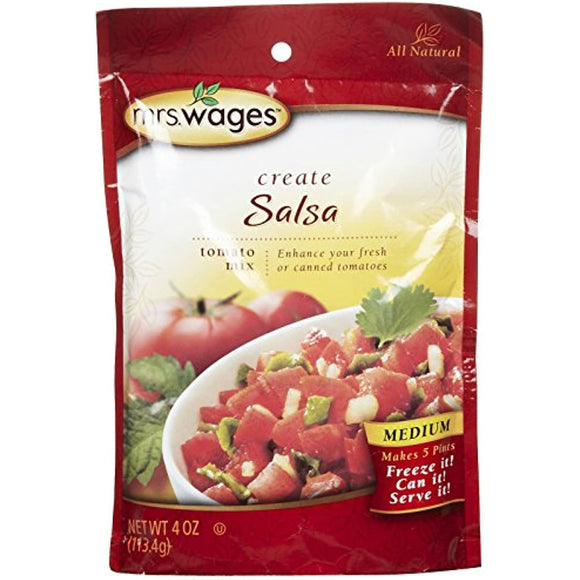 Mrs. Wages Medium Salsa Mix, 4.0 oz. (Pack of 1)