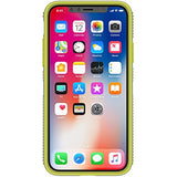 Speck Products CandyShell Grip Cell Phone Case for iPhone XS/iPhone X - Nickel Grey/Antifreeze Yellow