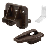 Prime Line R7321 1-7/8" Brown Drawer Track Guides And Glides Kit4