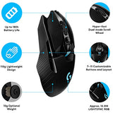 Logitech G903 LIGHTSPEED Wireless Gaming Mouse W/ Hero 25K Sensor, PowerPlay Compatible, 140+ Hour with Rechargeable Battery and Lightsync RGB, Ambidextrous, 107G+10G optional, 25,600 DPI, Black