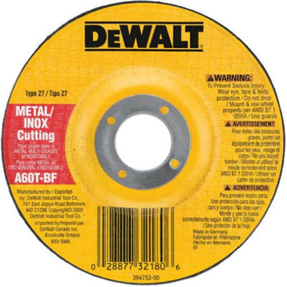 DEWALT DW8420 4-Inch by .045-Inch by 5/8-Inch Metal/INOX Cutting Wheel