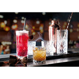 Set of 6 CRYSTAL HIGHBALL Durable Drinking glasses Limited Edition Glassware Drinkware Cups/coolers (11oz)