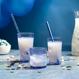 Coastal Color Everyday Drinking Glasses Set of 12 Drinkware Kitchen Glasses for Cocktail, Ice Coffee, Beer, Iced Tea, Wine, Whiskey, Water, Tall Highball Glass Cups, Juice Glasses, Rock Drinking Glass