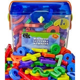 Magnetic Letters and Numbers – 72 Educational Refrigerator Fun Learning Plastic Magnets for Toddlers and Children – Great for Preschool, Classroom, Day Care, and Home – by EduKids