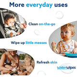 WaterWipes Biodegradable Original Baby Wipes, 99.9% Water Based Wipes, Unscented & Hypoallergenic for Sensitive Skin, 60 Count (Pack of 12) - Packaging May Vary