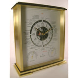 Bulova Quest World Time Table Clock w/Temp & Humidity - B2257
