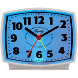 Equity by La Crosse 33100 Electric Silent Analog Alarm Clock with Lighted Dial, White