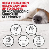 Honeywell HPA300 HEPA Air Purifier, Airborne Allergen Reducer for Large Rooms (465 sq ft), Black - Wildlfire/Smoke, Pollen, Pet Dander, and Dust Air Purifier