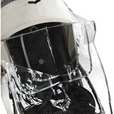 Baby Stroller Rain Cover - Weatherproof Shield to Safeguard Your Child from Wind and Rain. Universal Size, Mesh Material for Ventilation and Reflective Trimming for Night Visibility. (Clear Vinyl)