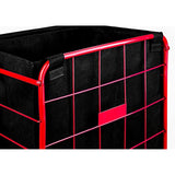 Shopping Cart Liner - 18" X 15" X 24" - Square Bottom Fits Snugly Into a Standard Shopping Cart. Cover and Adjustable Straps for Easy and Secure Attachment. Made from Waterproof Material, Black