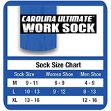 Carolina Ultimate Men's Crew Socks 2 Pair, Charcoal/Grey, Men's 9-13