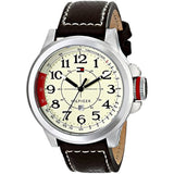 Tommy Hilfiger 1790844 Stainless Steel Sport Watch with Leather Band