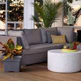 Bloem 57314CH Veranda Deck Box Planter, 14", Chocolate Brown