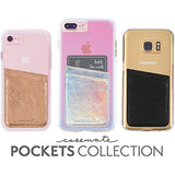 Case-Mate CM035446 - Stick On Credit Card Wallet - POCKETS - Ultra-slim Card Holder - Universal fit - Apple � iPhone � Samsung � Galaxy - and more � Black