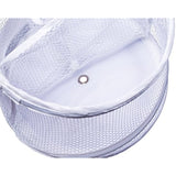 Bathroom Personal Organizer - 8" X 6" - Three Large Compartments to Organize Your Bathroom Accessories. The Shower Caddy Features a Drainage Hole and Carry Handle for Easy Transport. (White)