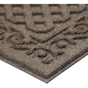 Apache Mills Textures Iron Lattice Entrance Mat, Walnut, 18-Inch By 30-Inch