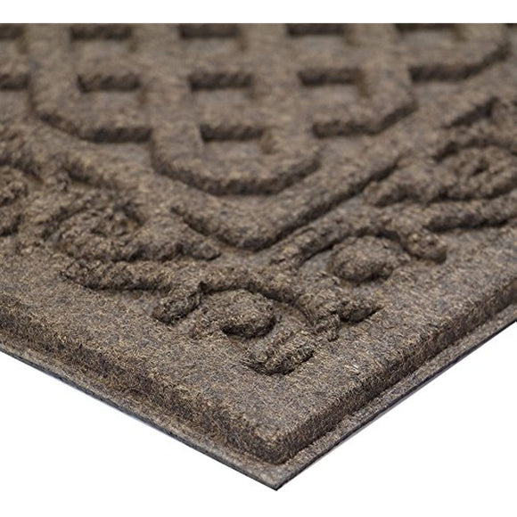 Apache Mills Textures Iron Lattice Entrance Mat, Walnut, 18-Inch By 30-Inch