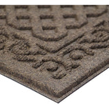 Apache Mills Textures Iron Lattice Entrance Mat, Walnut, 18-Inch By 30-Inch