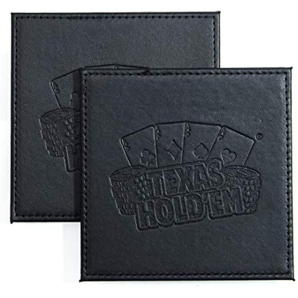 Poker Whiskey Stones Gift Set, 8 Chilling Stones, 2 Glasses, 1 Flask, Tongs, and 2 Coasters with Gift Box, Texas Hold’em Gifts for Men - Whiskey Glassware in Wooden Gift Box