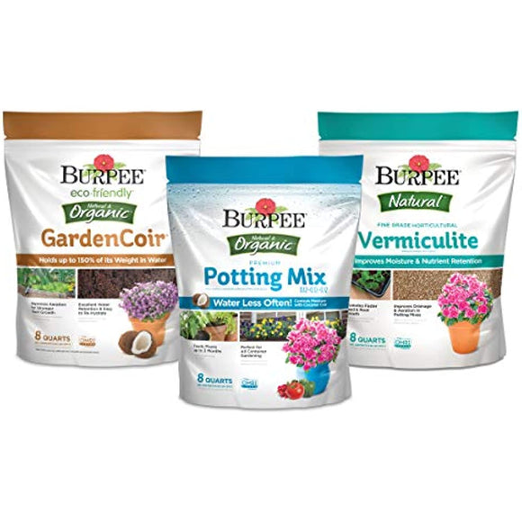Burpee Organic Premium Potting Mix, dirt