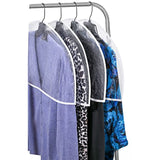 Clear Vinyl Shoulder Covers Closet Suit Protects Storage Home Decor Set of 12, 12"H x 22"W x 2"D