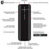 Ultimate Ears BOOM 2 Portable Waterproof & Shockproof Bluetooth Speaker - Phantom Edition