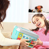 Play Brainy 101 Pieces Magnetic Cubes for Kids - 3D Building Blocks Set with Transparent Blocks in Varying Shapes and Colors - STEM-Approved Learning Toys for Kids Ages 3 and Up - Storage Box Included