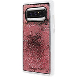 Case-Mate Note 8 Case - WATERFALL - Rose Gold - Cascading Liquid Glitter - Military Drop Protection - Protective Design for Samsung Galaxy Note 8 - Rose Gold