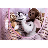 5 Tier Storage Organizer - 12" X 59" - Hang in Your Children’s Room or Closet for a Fun Way to Organize Kids Toys or Store Gloves, Shawls, Hats and Mittens. Attaches Easily to Any Rod. (Pig)