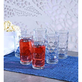 Attractive Set of 10 Drinking Glasses, Clear Heavy Base Tall Bar Beer Glasses,