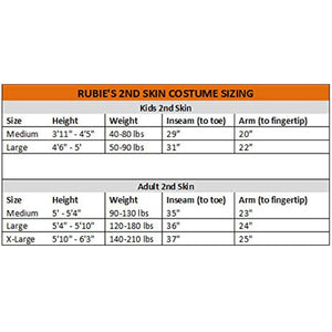 Child's Orange Second Skin Suit, Medium