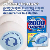 2000 FLUSHES-20801 Blue Plus Bleach Automatic Toilet Bowl Cleaner, 3.5 OZ ( Pack