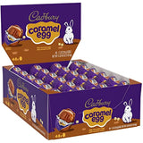CADBURY Milk Chocolate with Caramel Center Eggs Candy, Bulk Easter, 1.2 oz Packs (48 Count)