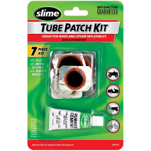Slime 1022-A Rubber Tube Patch Kit with Glue .41 Fl.Oz