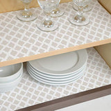 Con-Tact Brand Grip Prints Durable Non-Adhesive Non-Slip Shelf and Drawer Liner, 18'' x 4', Talisman Pale Grey