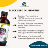 Amazing Herbs Premium Black Seed Oil - Cold Pressed Nigella Sativa Aids in