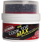 Weiman Cooktop Cleaner Max - 9 Ounce - Easily Remove Burned-On Food, Grease and Watermarks, Leaving Your Glass Cook Top Sparkling